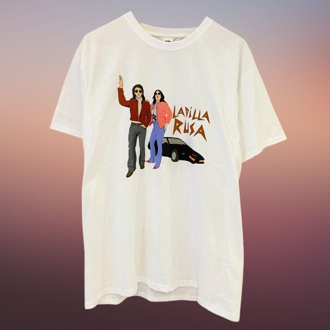Camiseta Ladilla Rusa KITT Blanca (diversas tallas)