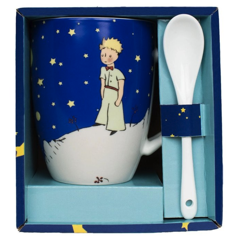 TAZA CON CUCHARA EN CAJA LE PETIT PRINCE NIGHT