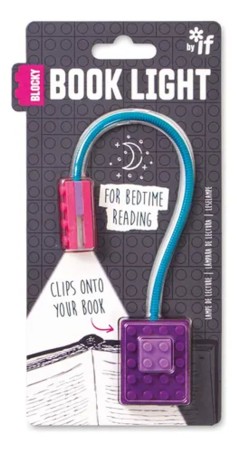 Lámpara Lectura Blocky Morado | Lectura Cómoda