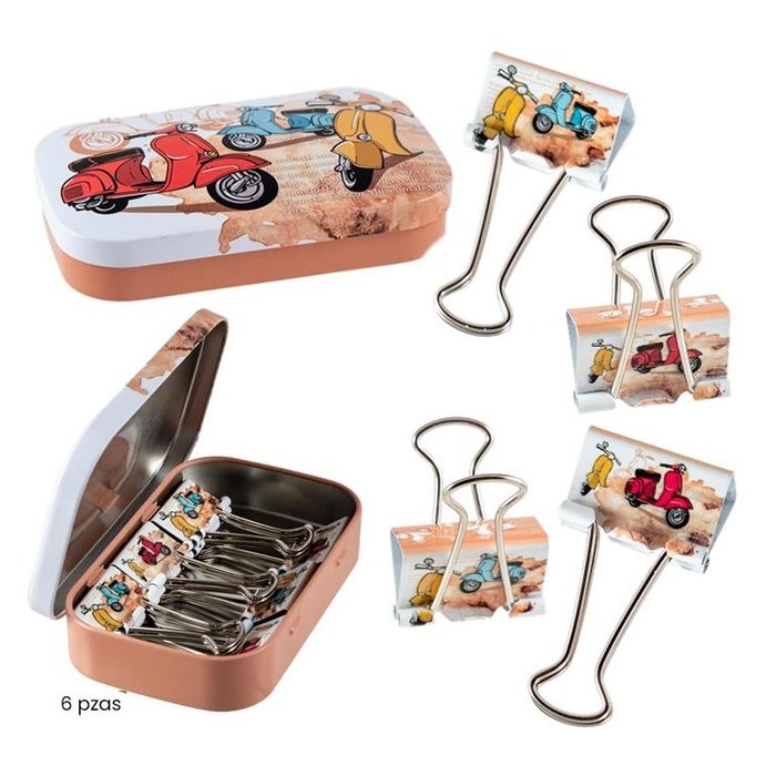SET 6 CLIPS PINZA VESPA LATA