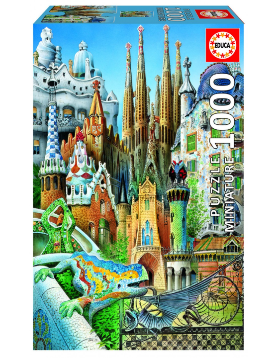 PUZZLE EDUCA 1000 PIEZAS GAUDI, COLLAGE MINIATURA
