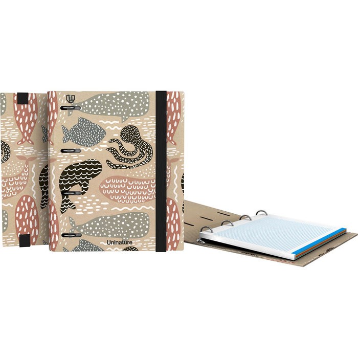 CARPEBOOK A5 4 ANILLAS 25MM UNINATURE BALLENAS