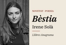Abans de la muntanya que balla, Bèstia: Anagrama recupera el primer llibre d’Irene Solà