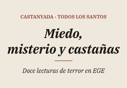 Miedo, misterio y castañas: lecturas para la Castanyada y Todos los Santos en EGE